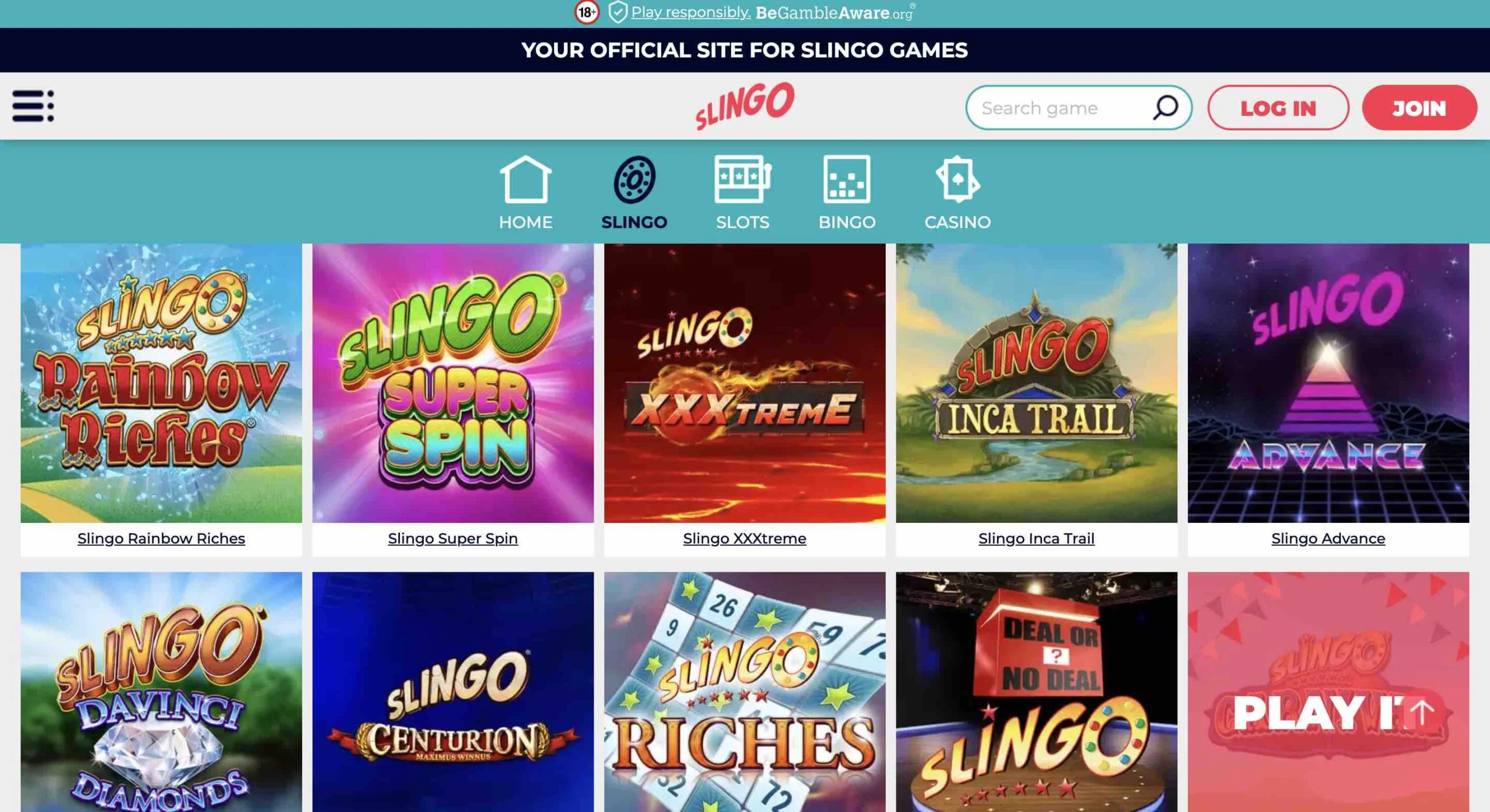 Slingo Captura de pantalla 1